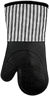 Homesmiths Stripe Black Oven Mitt