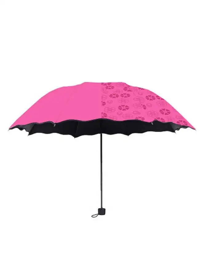 اشتري الآن Generic Anti-Uv 3 Fold Umbrella Rose Red