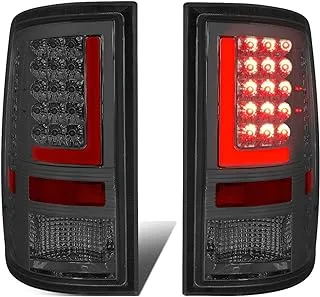 DNA MOTORING TL-DRAM09-LED-RD3D-CH-SM LED 3D Tail Light Assembly Driver & Passenger Side [Compatible with 09-17 Dodge Ram 1500 2500 3500]