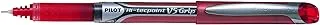 Pilot Hi-Tecpoint V5 Grip Roller Ball Pen, Red