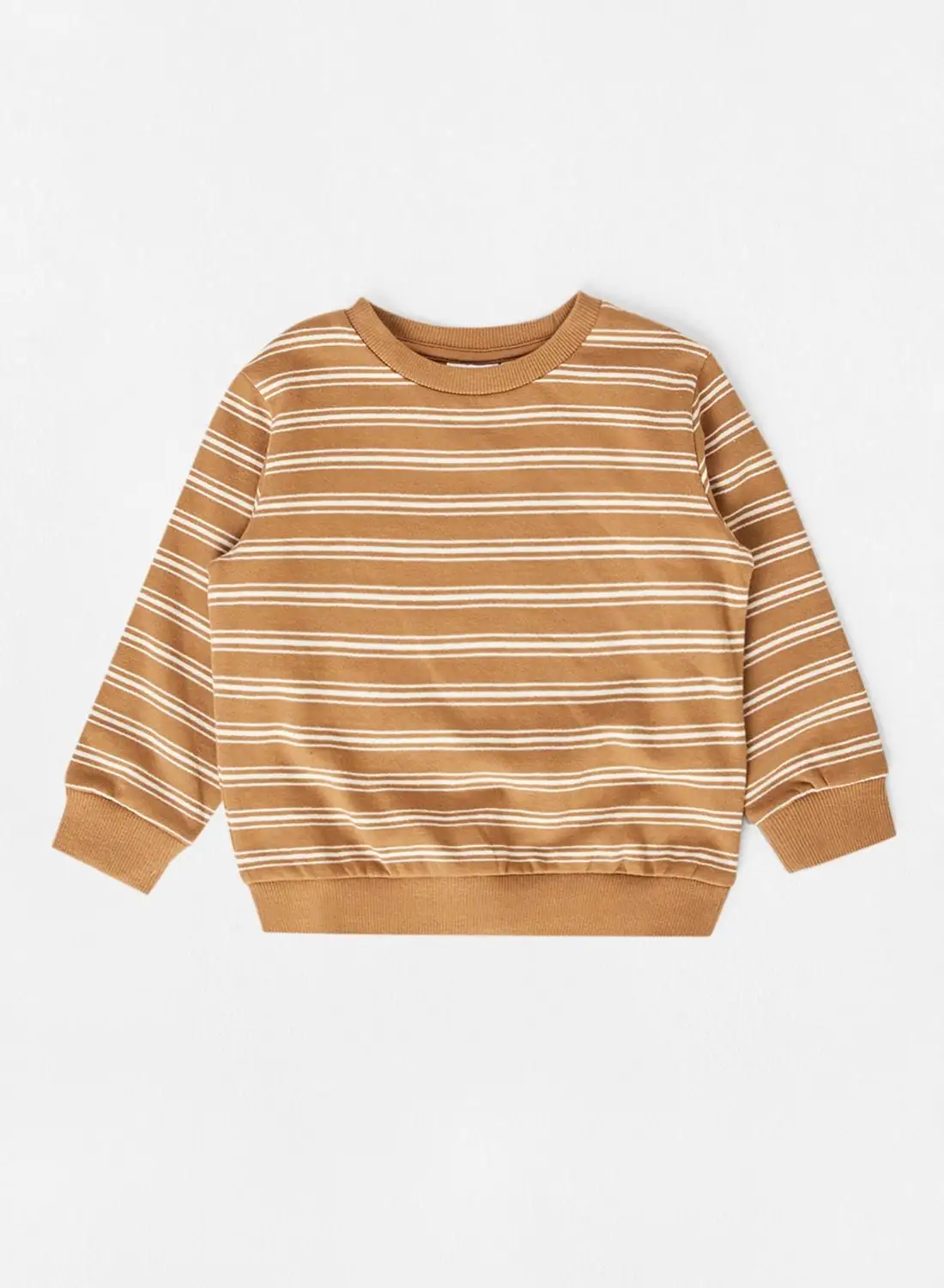 NAME IT Kids Stripe Long Sleeve Sweatshirt