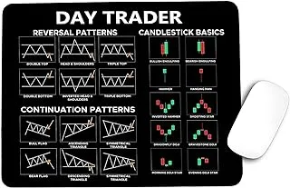 DESIGNFULLPRINT Day Trader Mouse Mat Large Gaming Pad for Mouse and Keyboard Mouse Mat Pad QDH