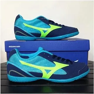 Mizuno Q1Ga185114 Sala Club 2 Indoor Shoes for Men, Size UK5.5, Blue/Green/Peacock Blue