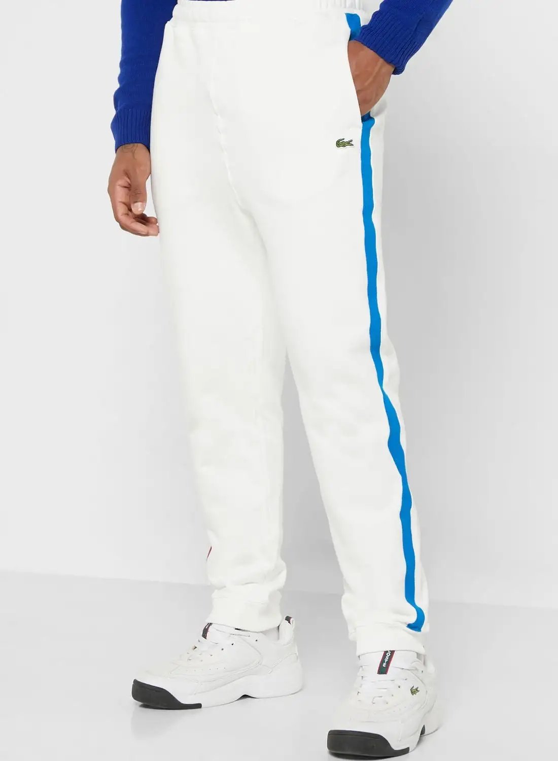 LACOSTE Logo Side Stripe Sweatpants