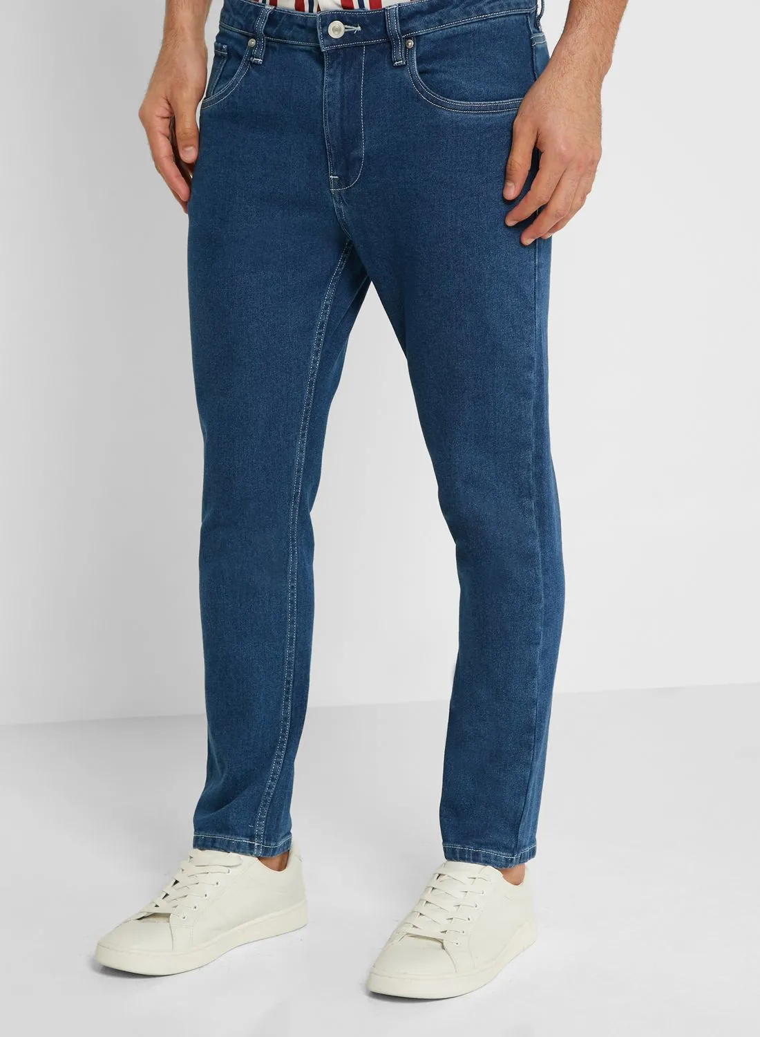 Seventy Five Mid Wash Skinny Jeans