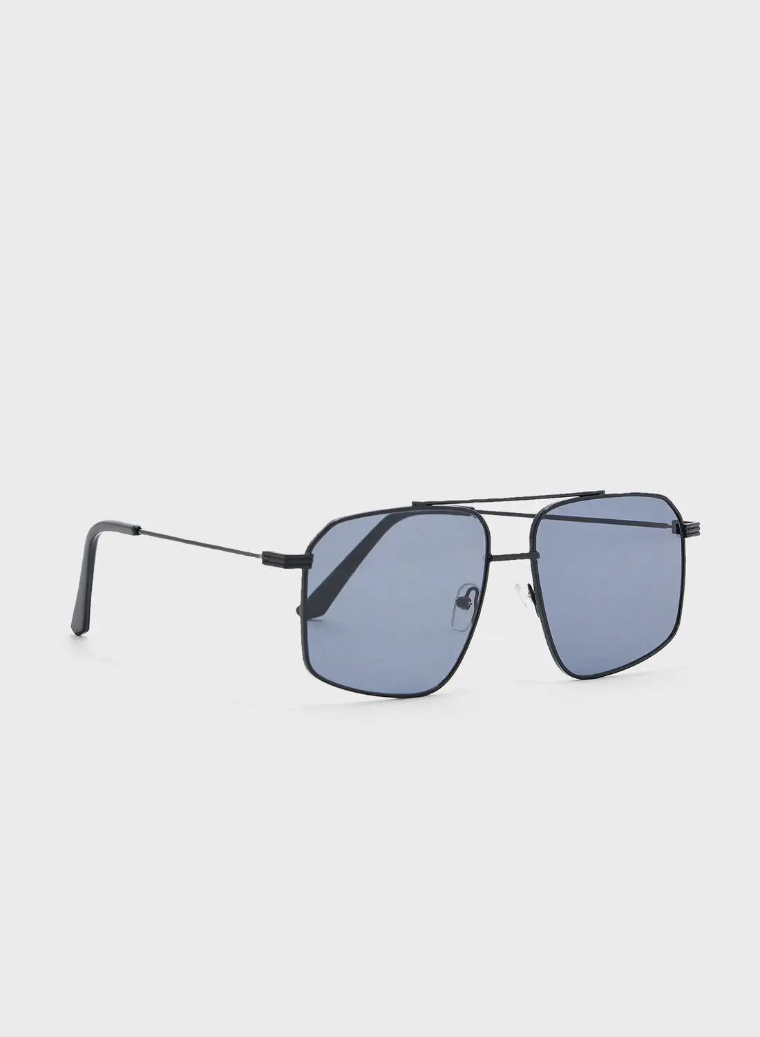 Seventy Five Casual Angular Aviator Sunglasses