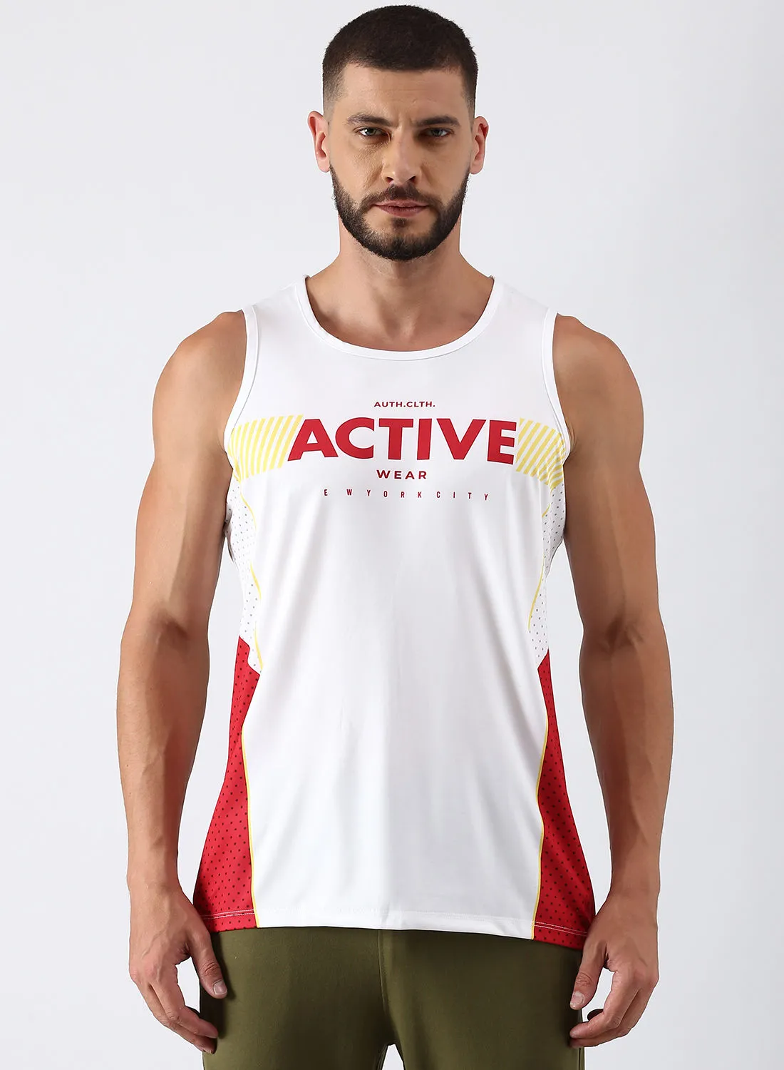 ABOF Active Wear Regular Fit Vest Multicolour