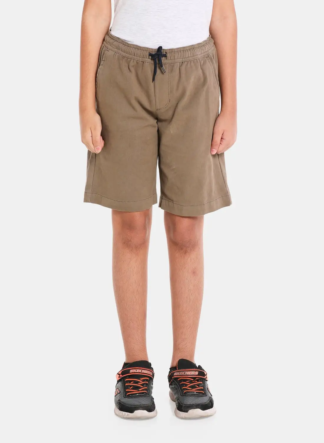 NEON Casual Basic Comfort Chino Shorts Khaki