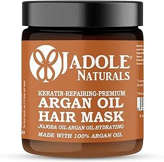 Jadole Naturals Hydrating Argan Oil Hair Mask 8.8OZ/250ml, Hair Mask for Smoothening, Repair Dry & Damaged Hair, Control Hair Fall