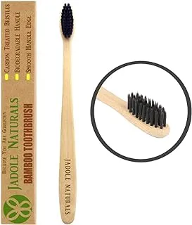 Jadole Naturals Natural Bamboo tooth brush Carbon Charcoal infused