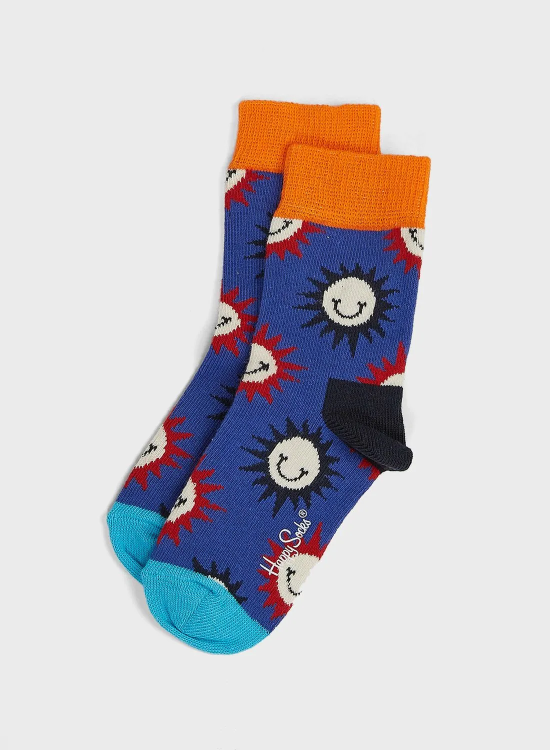 Happy Socks Kids Sunny Smile Crew Socks