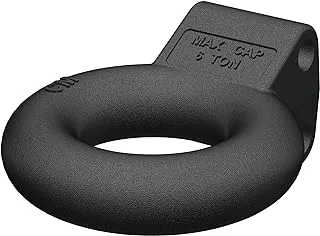 CURT 48601 Black Steel Pintle Hitch Lunette Ring 3-Inch ID, 12,000 lbs, Channel Mount Required