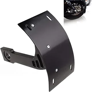 SUNPIE Black Motorcycle Cured Vertical Side Mount Licese Plate Tag Holder Bracket Fits All Sport Bike