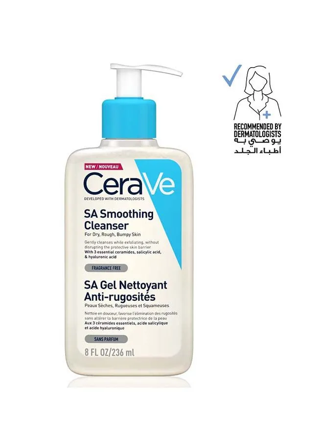 CeraVe SA Smoothing Cleanser For Dry, Rough And Bumpy Skin With Salicylic Acid 236ml