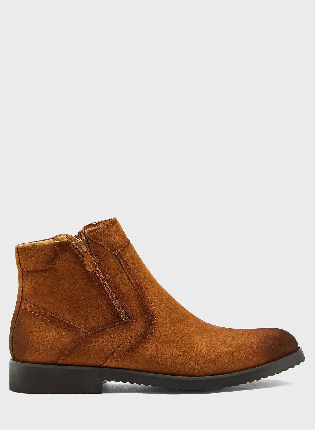 Robert Wood Faux Suede Chelsea Boots