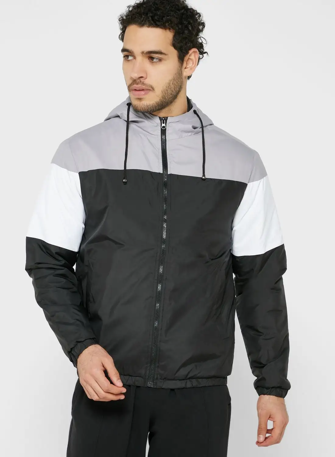 Seventy Five Colour Block Wind Breaker Jacket