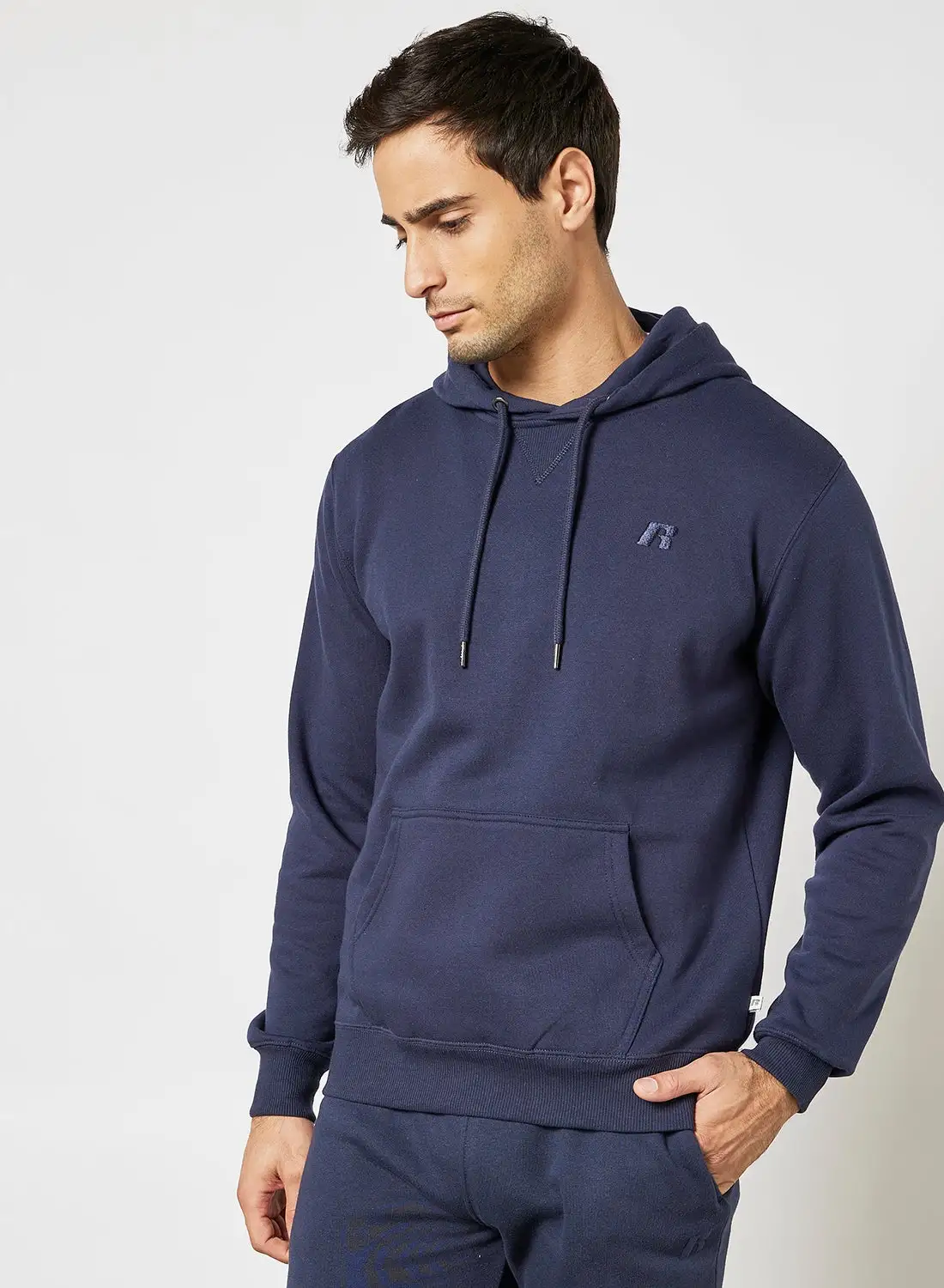 Russell Athletic Essential Logo Hoodie Blue