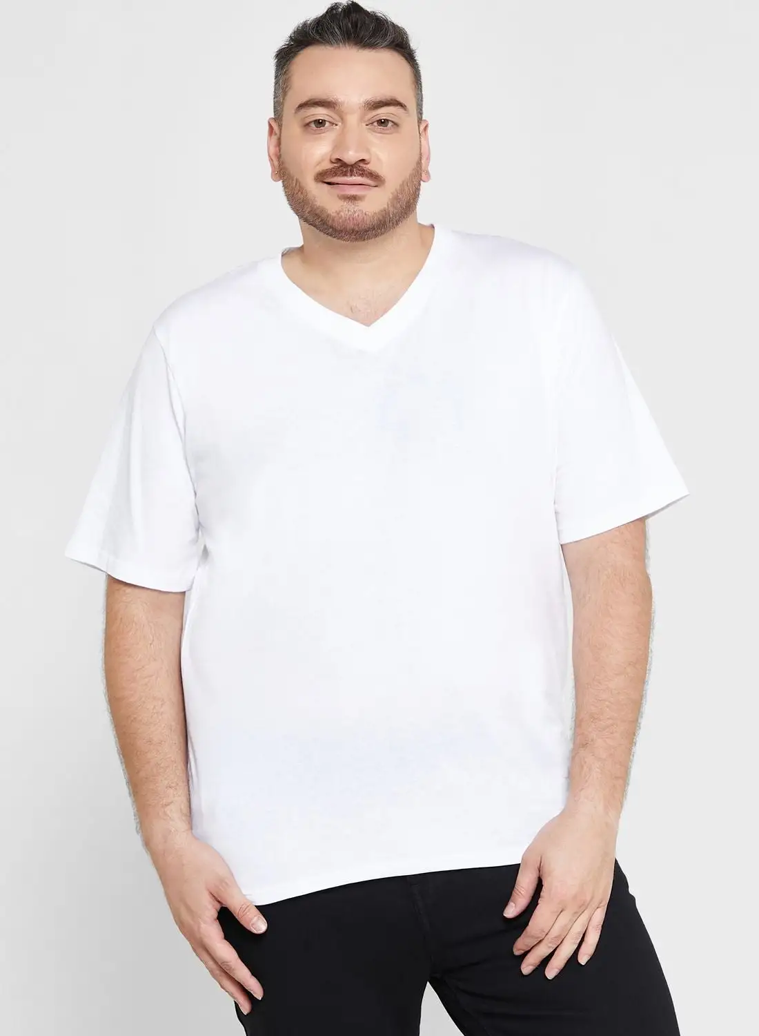 Seventy Five Plus Size V Neck T Shirt