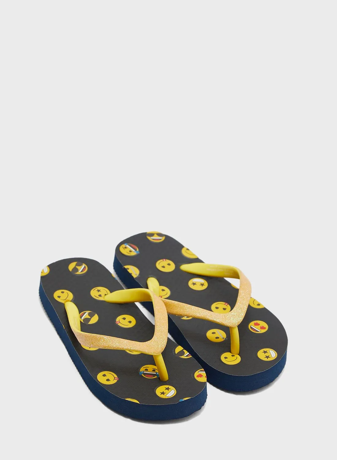 Emoji Kids Emoji Flip Flops