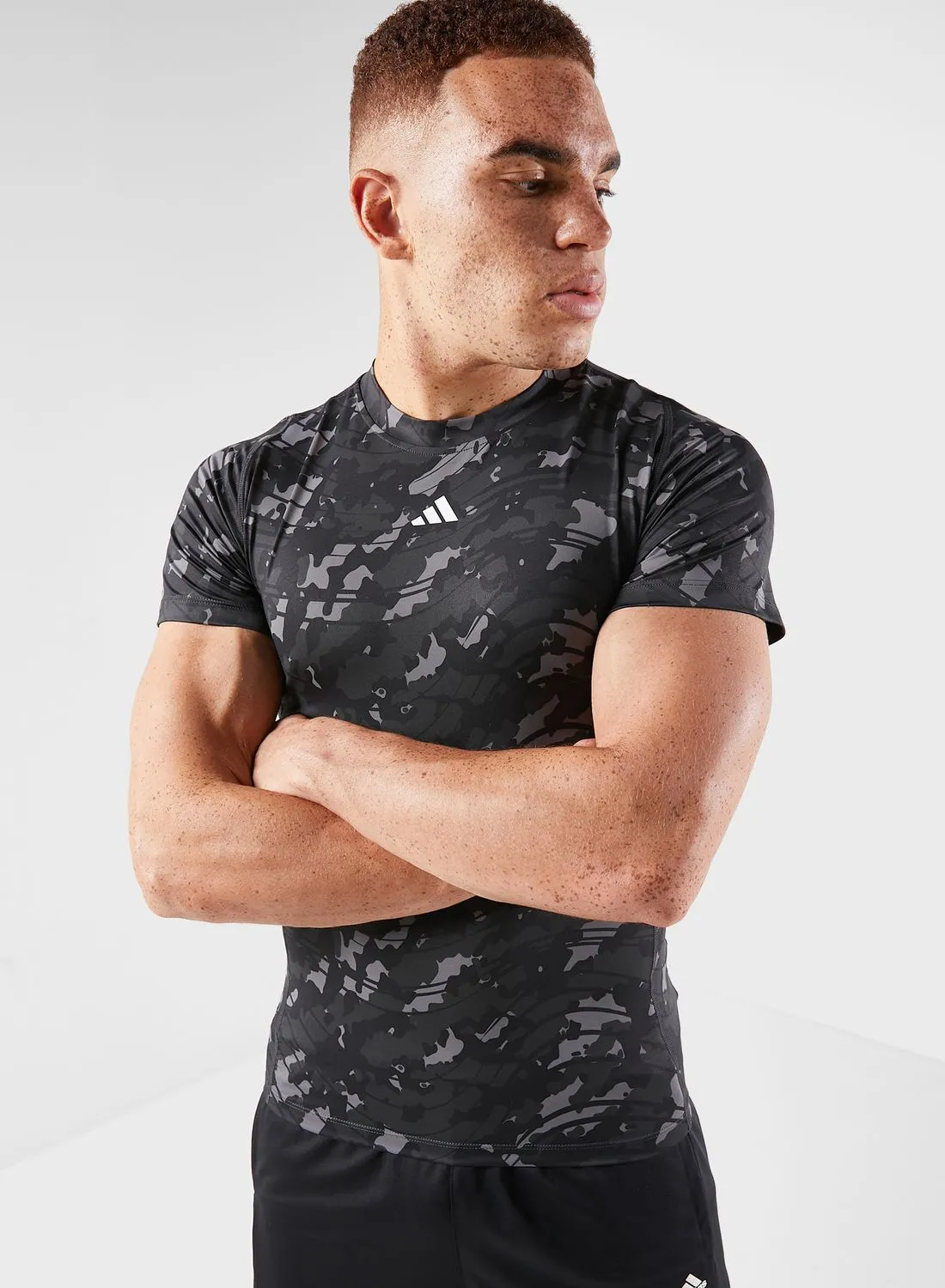 Adidas Techfit Aop T-Shirt