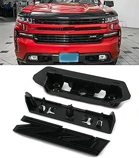 Yoaoo 1 OEM Grille Z71 Front Emblem 3D Badge Compatible with 2019-2022 Silverado Tahoe Suburban RST 1500 HD 2500 HD 3500HD 84384428 (Black)