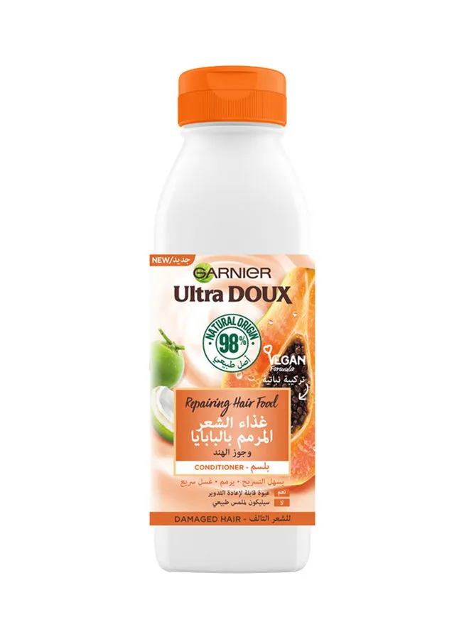 Garnier Hair food  Repairing Papaya  Ultra doux  Conditioner For Damaged Hair 350ml