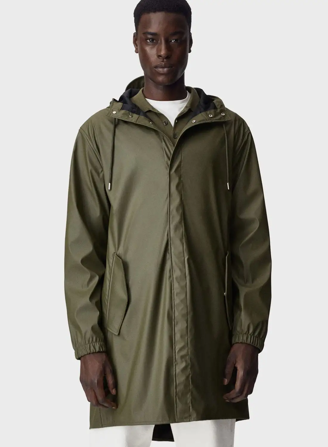 Mango Man Water Repellent Parka Jacket