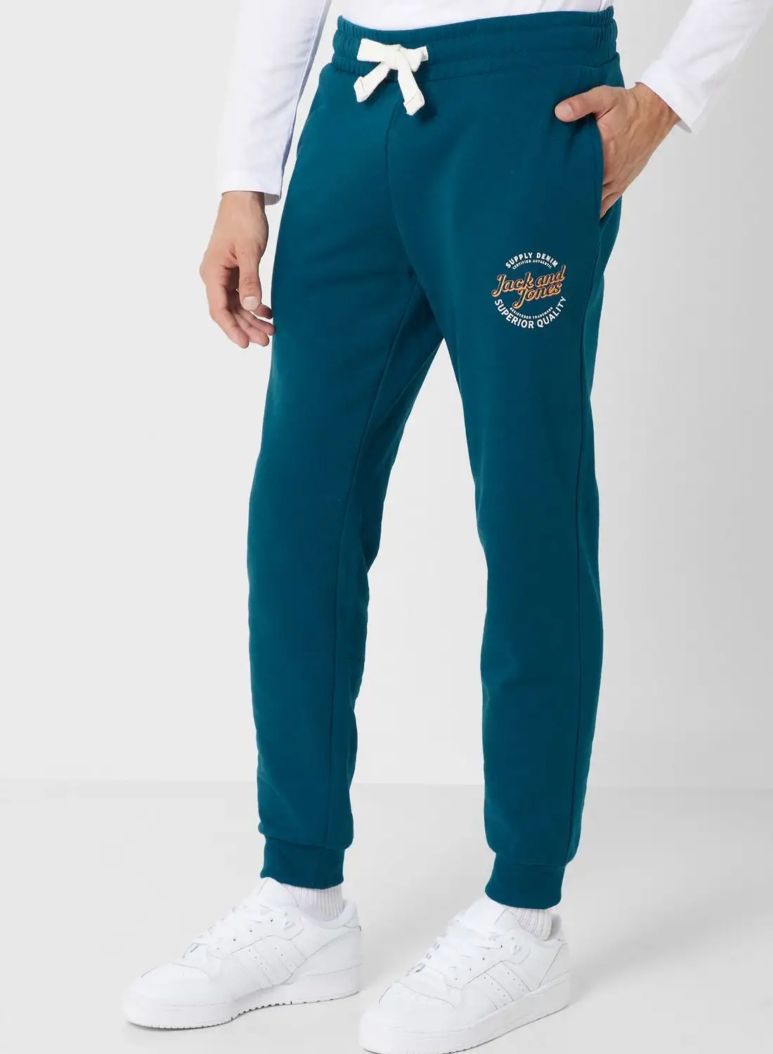 JACK & JONES Logo Drawstring Sweatpants