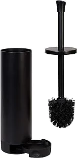 Zenna Home, Matte Black Smart Accessories NeverRust Rustproof Easy Clean Toilet Bowl Brush Holder (EBH1ALBKL)