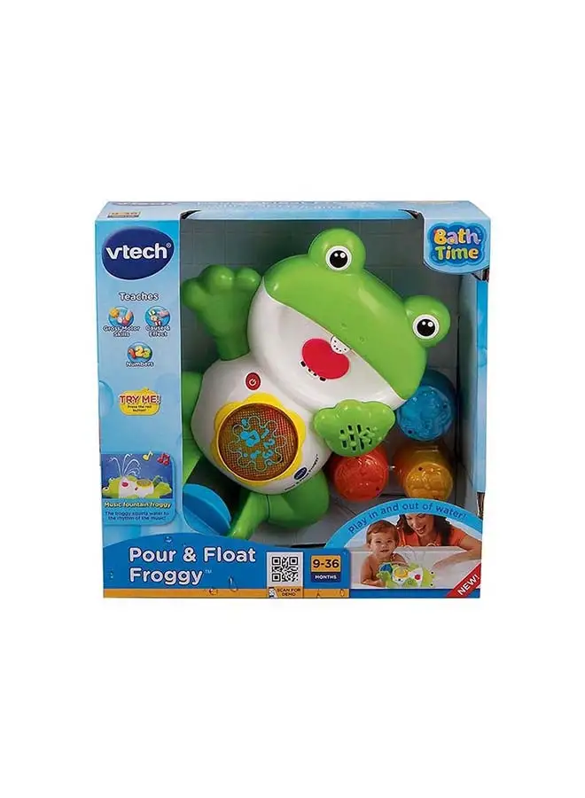 Vtech Pour And Float Froggy لعبة الاستحمام الإلكترونية 3.3x31.5x26.92cm