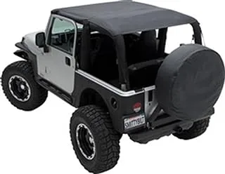 Smittybilt S/B94500 Extended Mesh Top, Black Mesh - Jeep Wrangler Unlimited JK 4 Door (2007-2009)