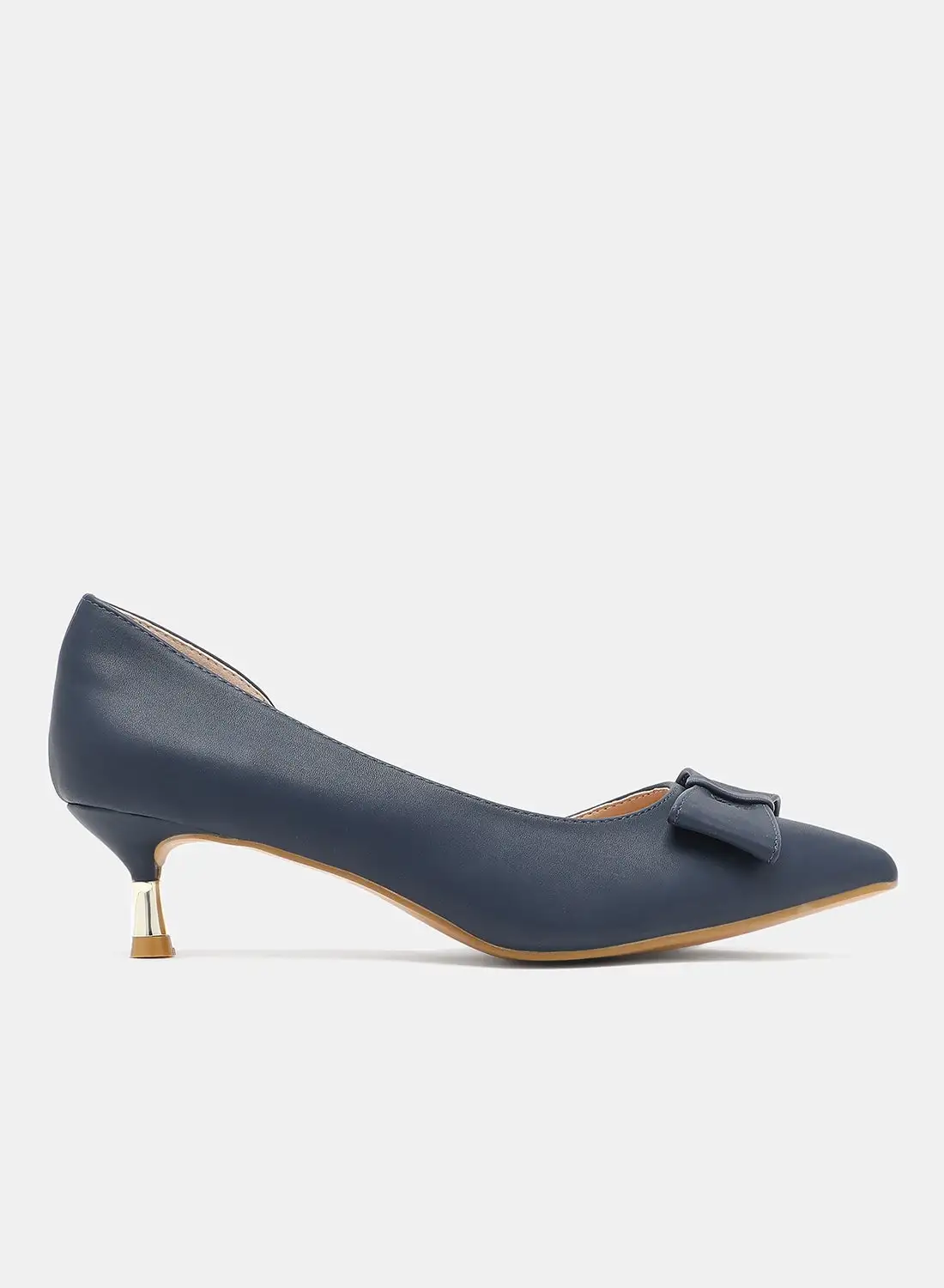 Aila Heel Pump Shoes Navy Blue