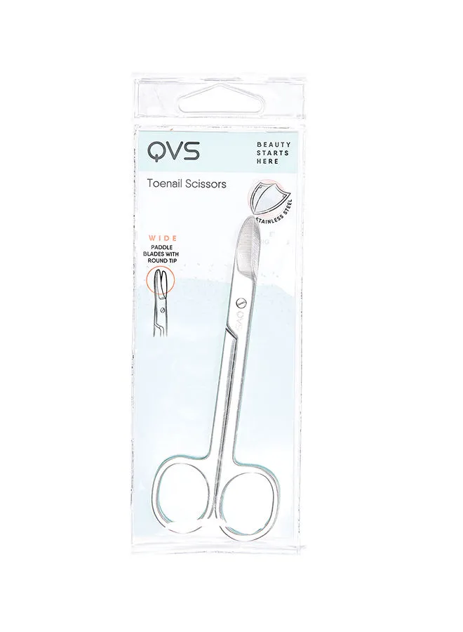 QVS Toenail Scissors Silver