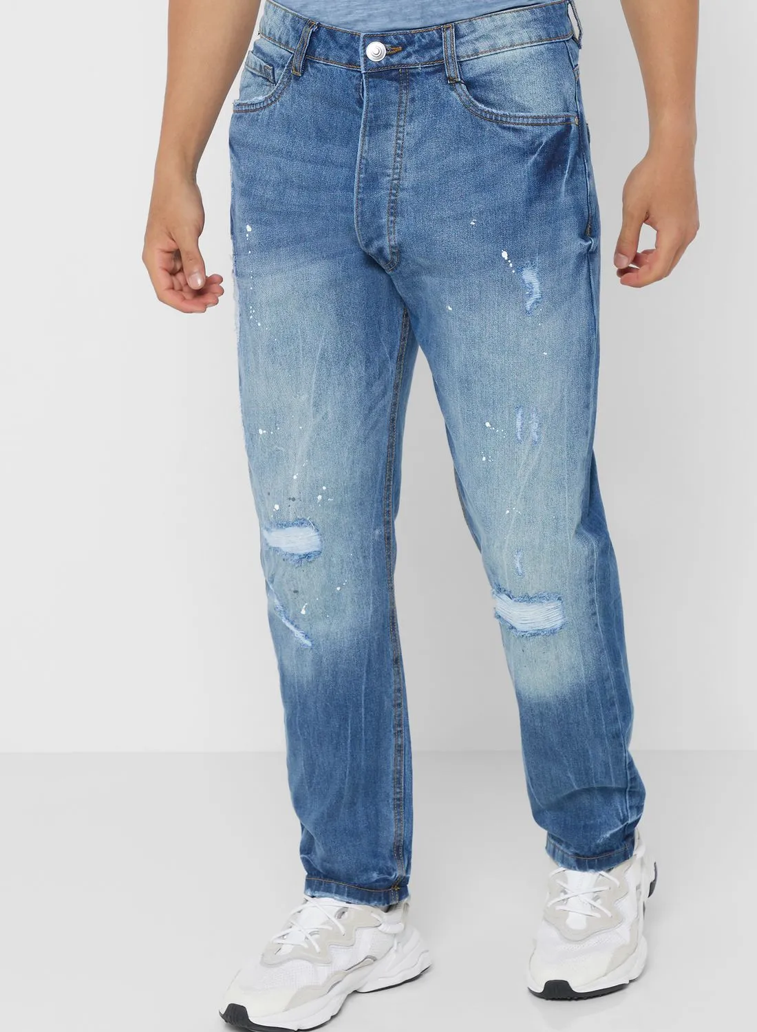 BRAVE SOUL Mens Loose Fit Denim Jeans