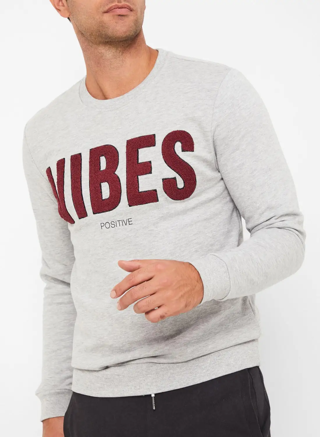 ONLY & SONS Vibes Sweatshirt رمادي ميلانج