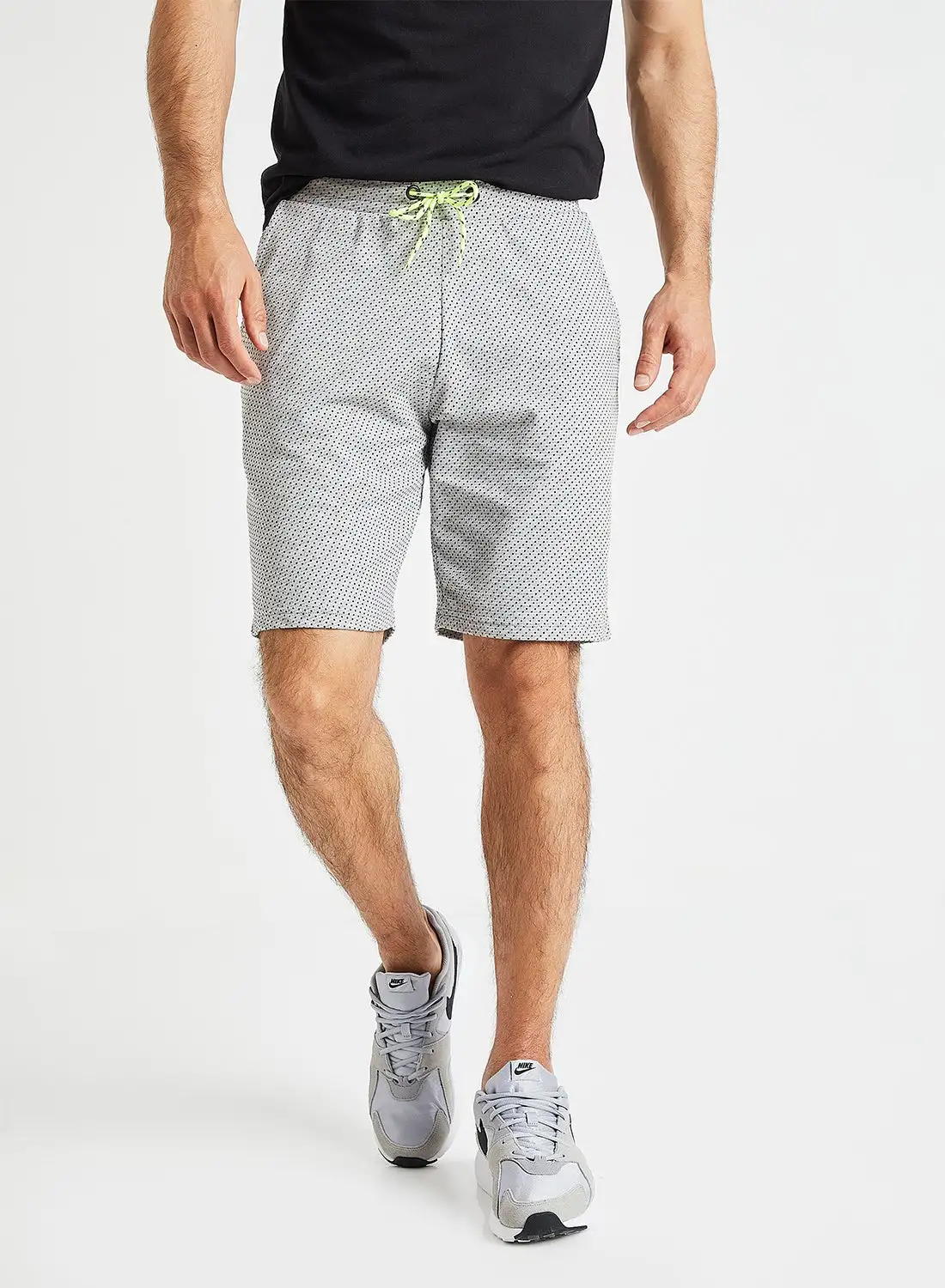 ONLY & SONS All Over Print Shorts Light Grey