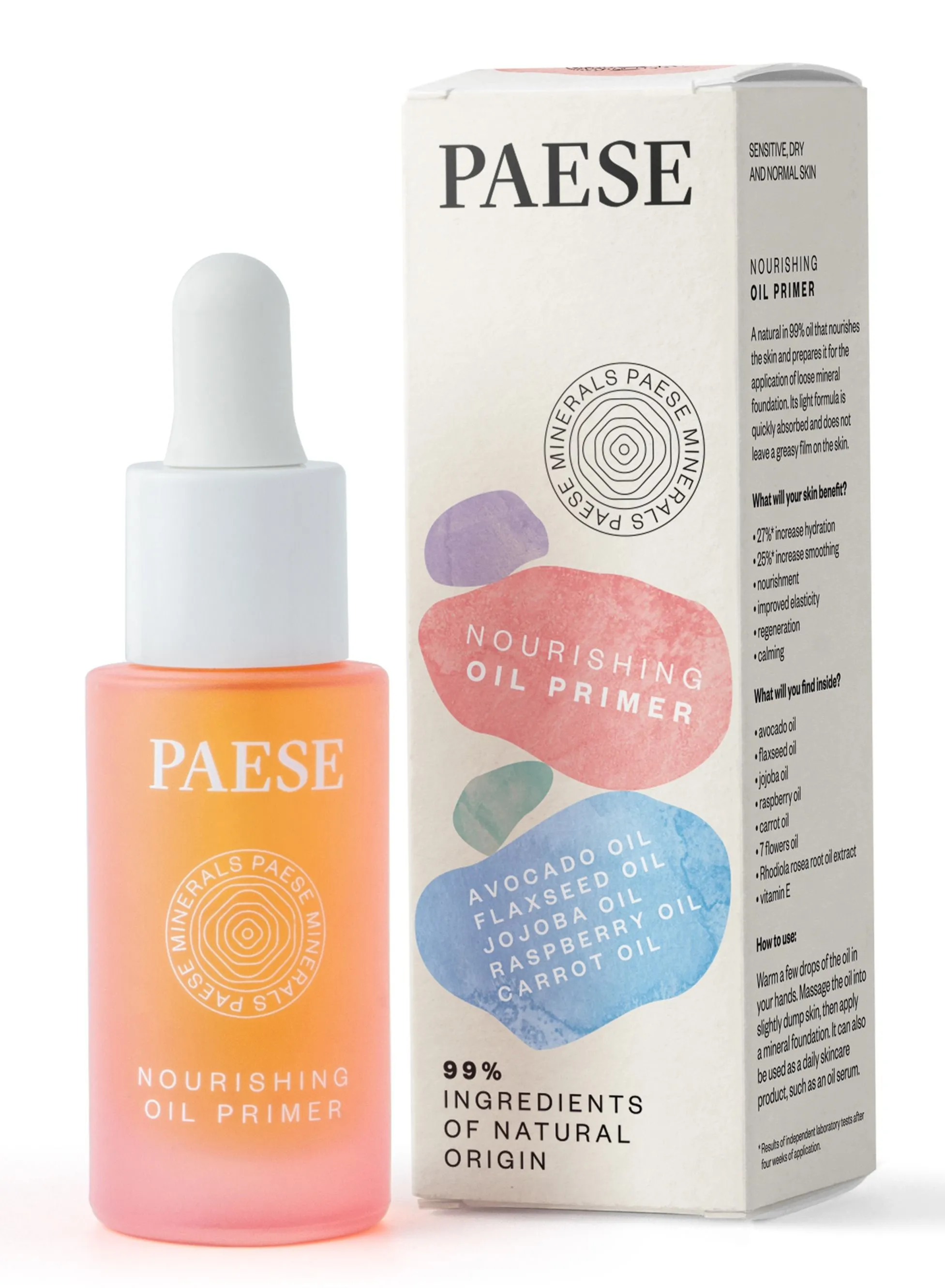 Paese Mineral Nourishing Oil Primer for Dry, Normal, Sensitive Skin