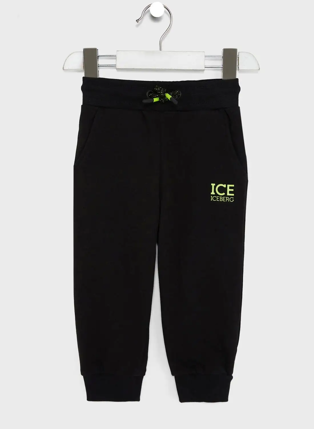 Ice Iceberg Kids Logo Patch Sweatpants