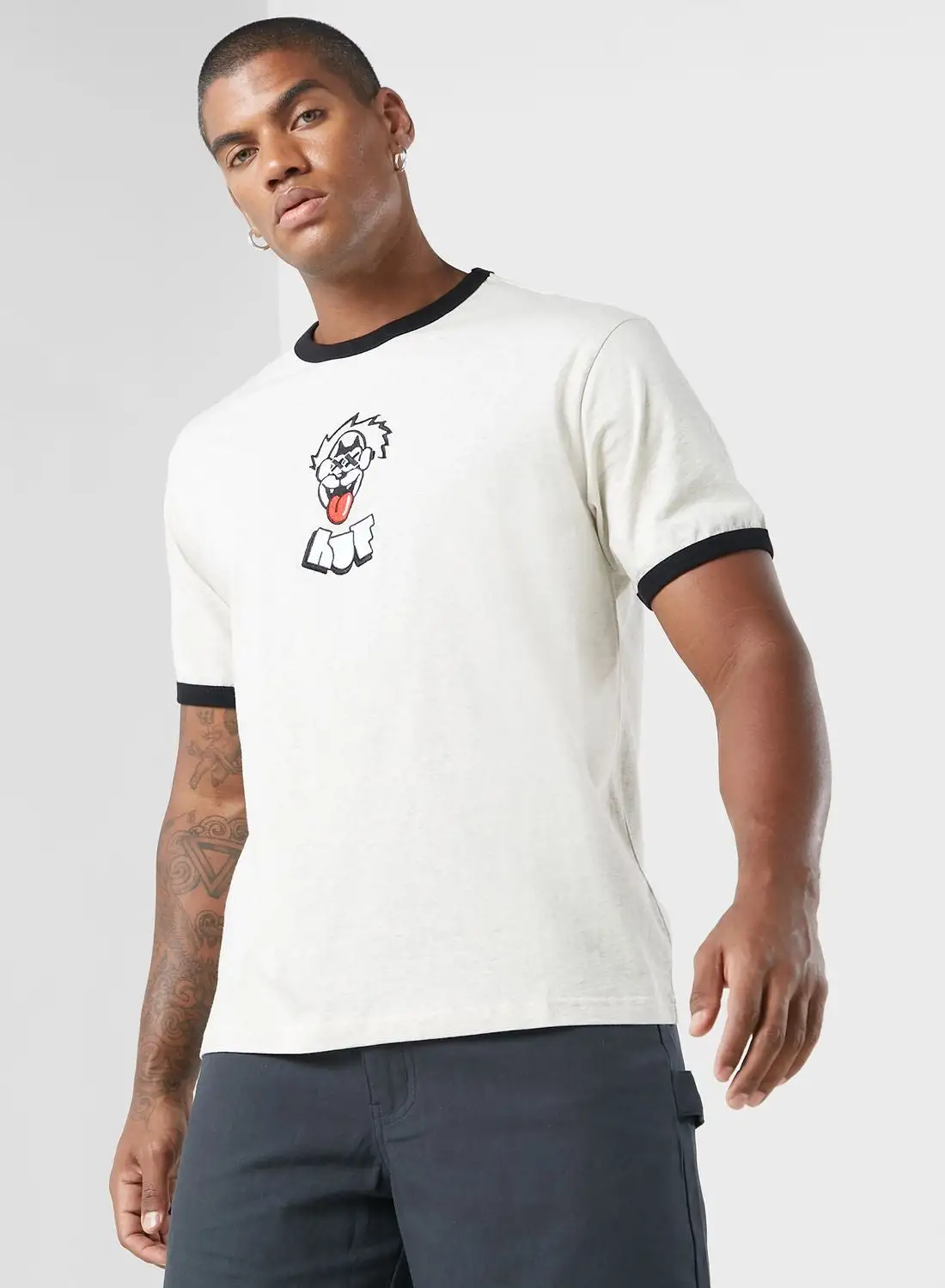 HUF Party Wolf Ringer Relaxed T-Shirt