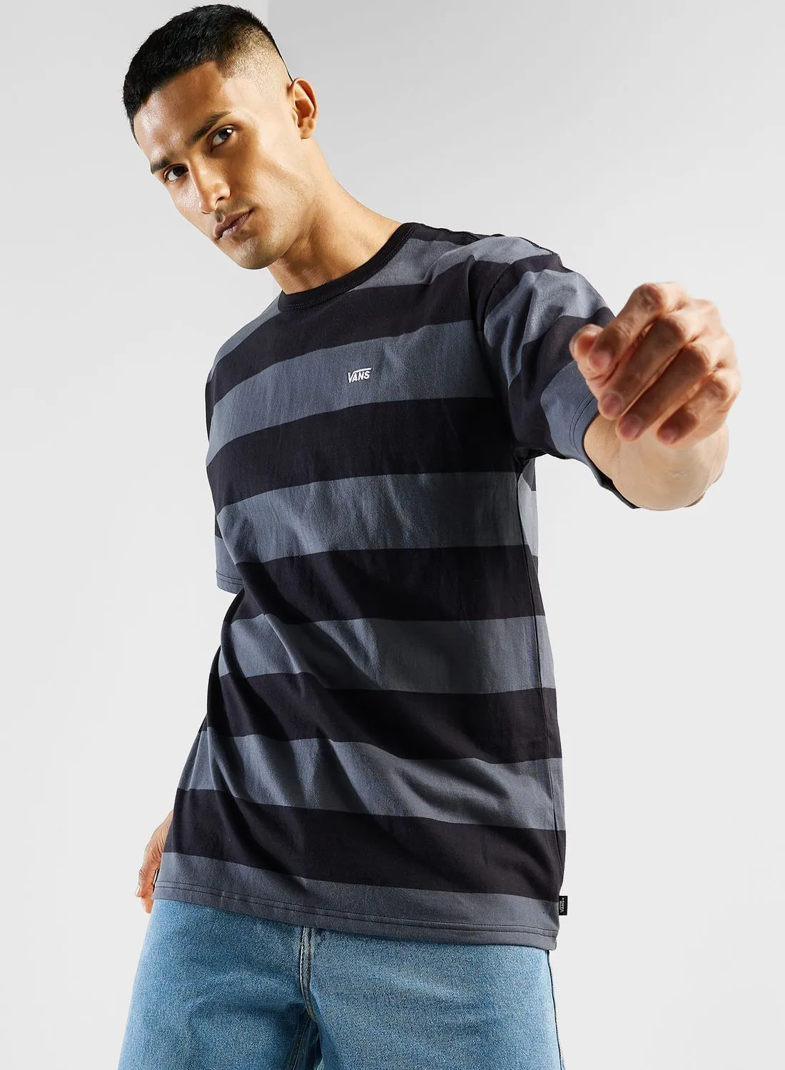 VANS Comfycush Stripe Knit T-Shirt