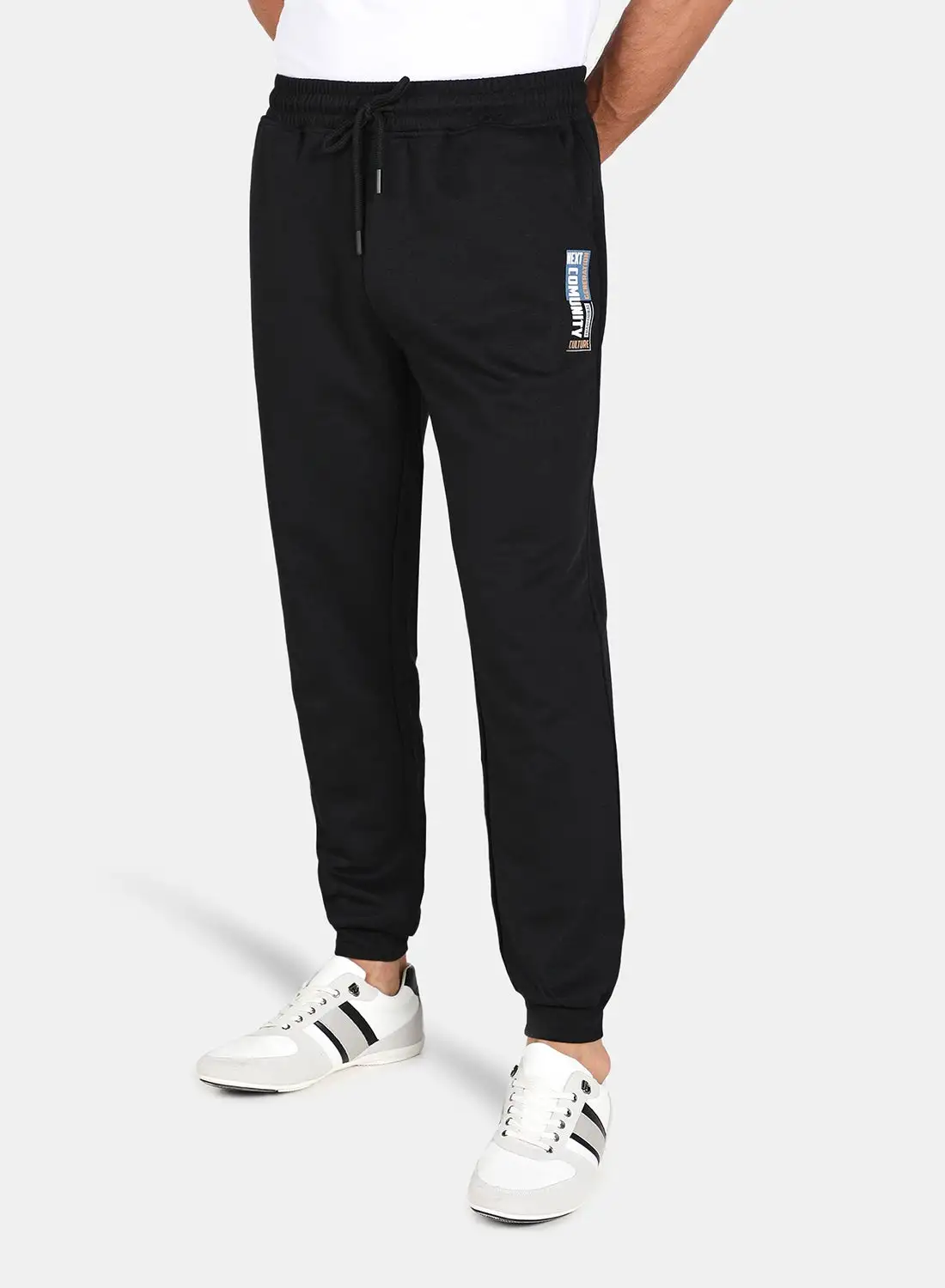 DRIP Casual Applique Joggers Black