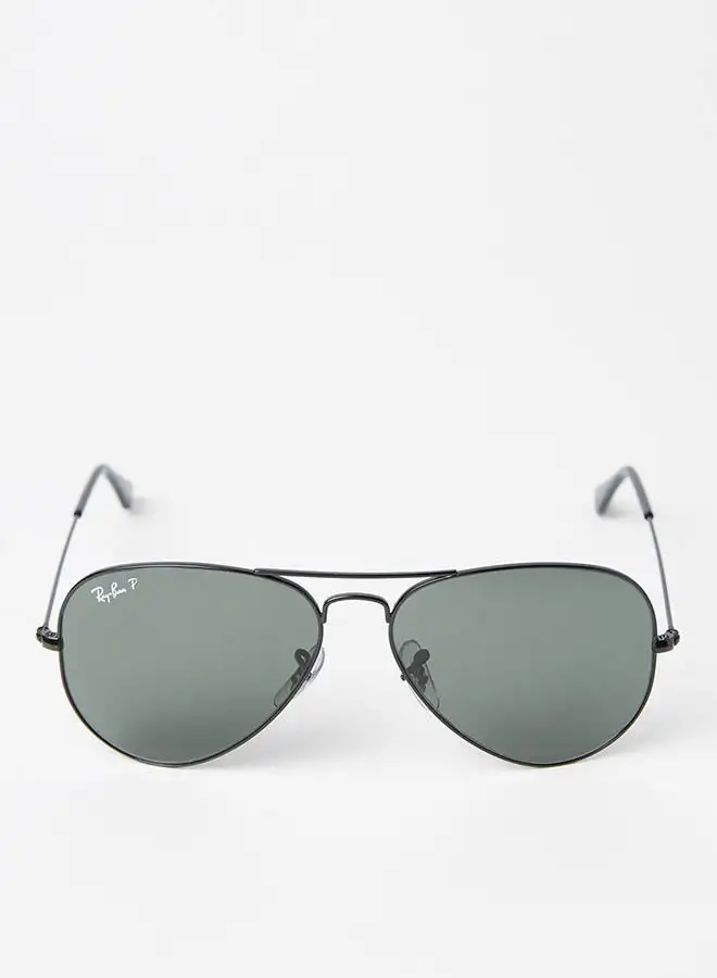 Ray-Ban Polarized Aviator Sunglasses - 0RB3025 - Lens Size: 58 mm - Black