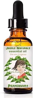 Peppermint Essential Oils, 1 fl oz (30 ml) With Glass Dropper by Jadole Natural