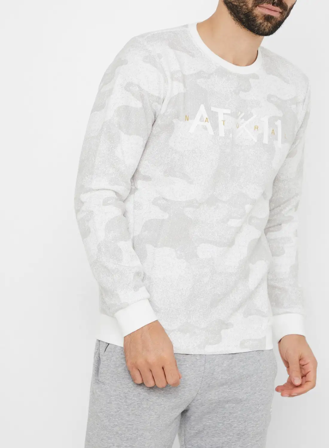 ANTA Printed Sweatshirt White