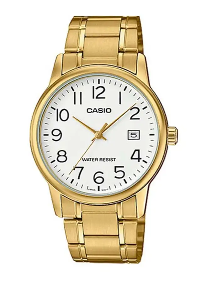 CASIO Men's Stainless Steel Analog Watch MTP-V002G-7B2UDF - 37 mm - Gold