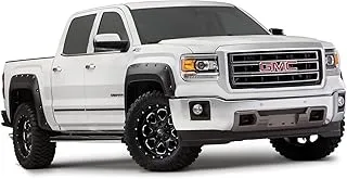 Bushwacker Pocket/Rivet Style Front & Rear Fender Flares | 4-Piece Set, Black, Smooth Finish | 40960-02 | Fits 2014-2015 GMC Sierra 1500