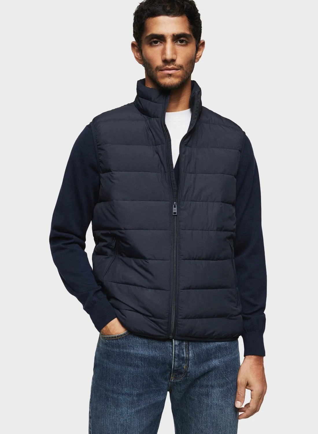 Mango Man Quilted Gilet