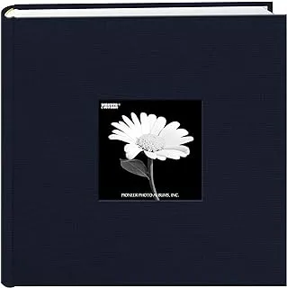 Fabric Frame Cover Photo Album 200 Pockets Hold 4x6 Photos, Royal Navy