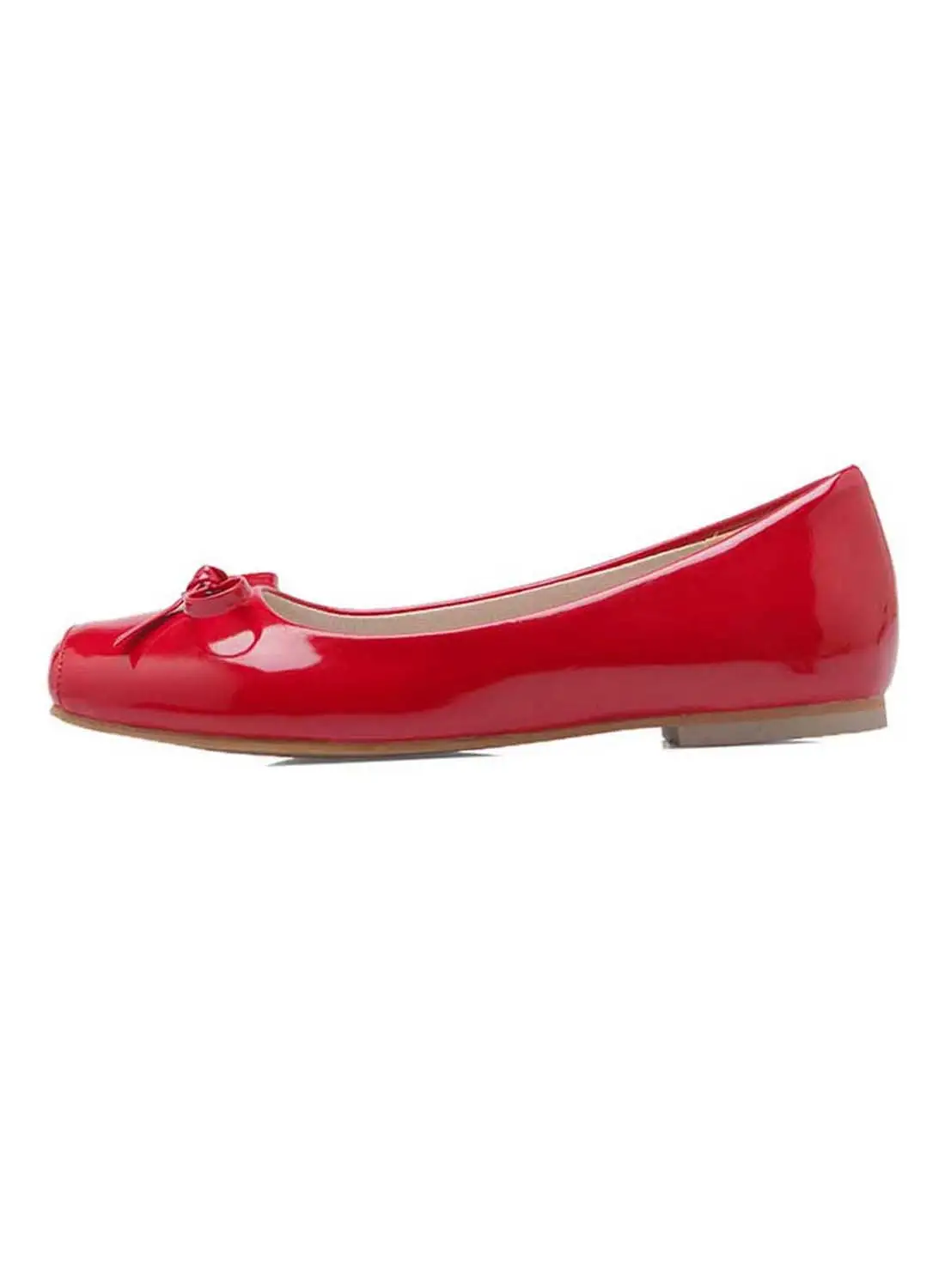 HUSK'SWARE Leather Pull-On Comfort Flat Red