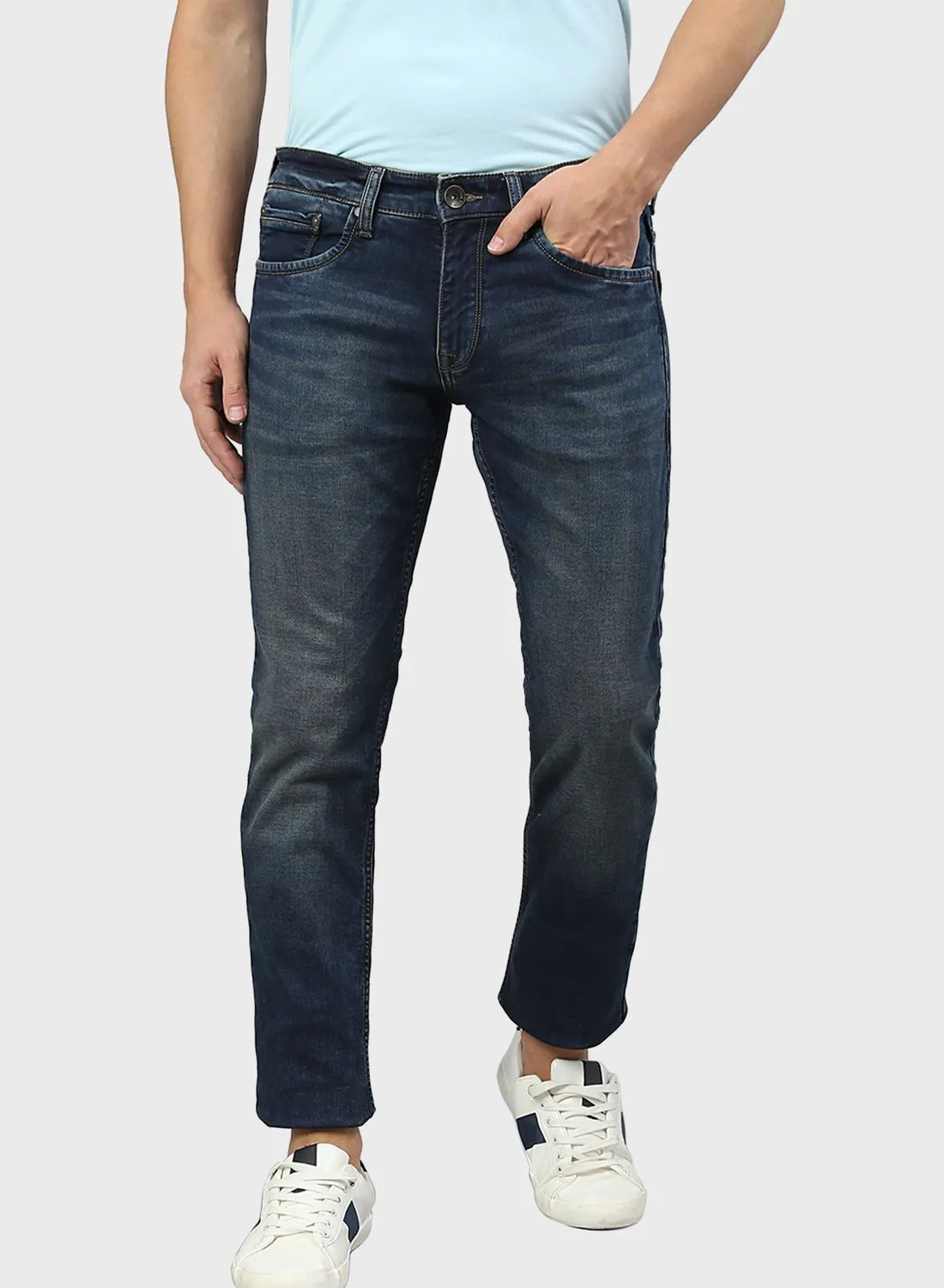 bhpoloclub Vintage Wash Slim Fit Jeans